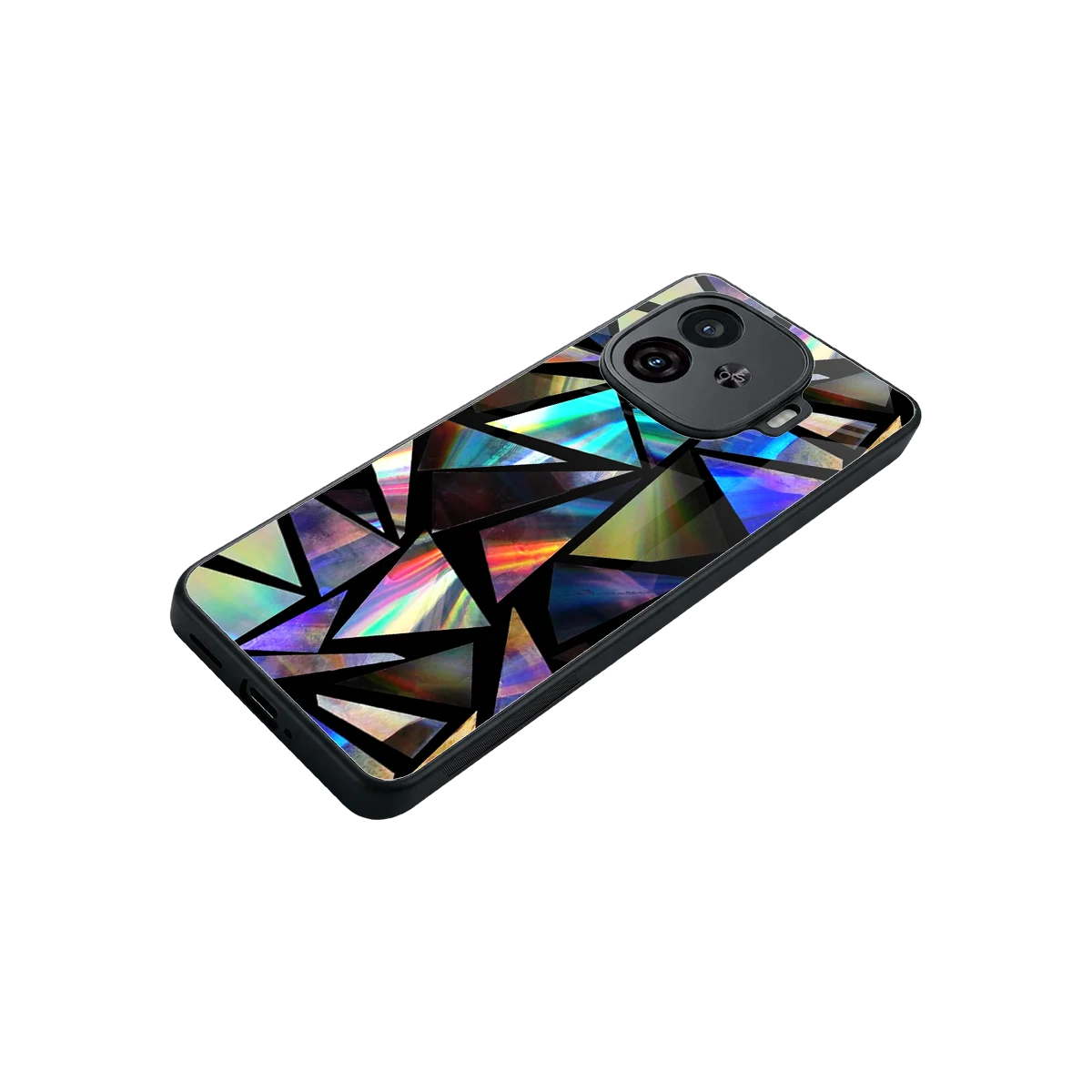 Shattered Luxe stylish phone case for iqoo neo 10r 5g | glossy glass and slim fit