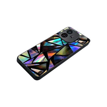 Shattered Luxe stylish phone case for iqoo neo 10r 5g | glossy glass and slim fit