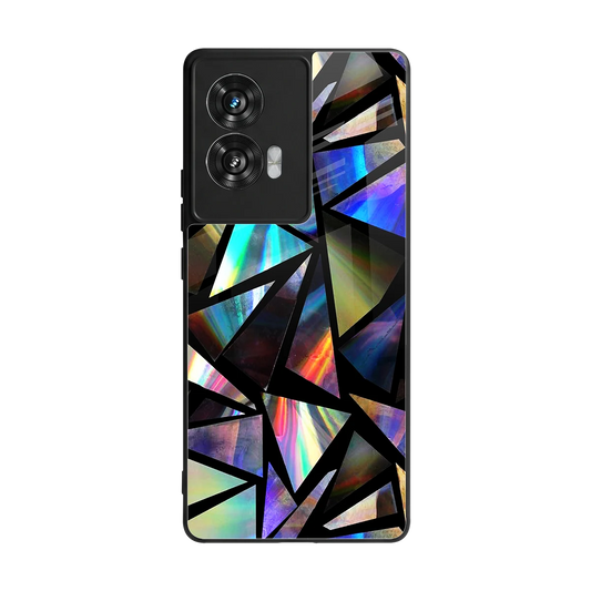 Shattered Luxe back phone cover | glass case for motorola edge 50 fusion
