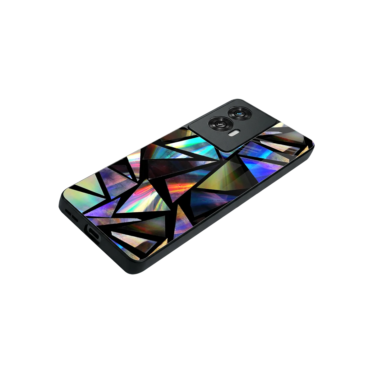 Shattered Luxe stylish phone case for motorola edge 50 fusion | glossy glass and slim fit