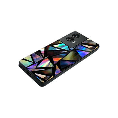 Shattered Luxe stylish phone case for motorola edge 50 fusion | glossy glass and slim fit
