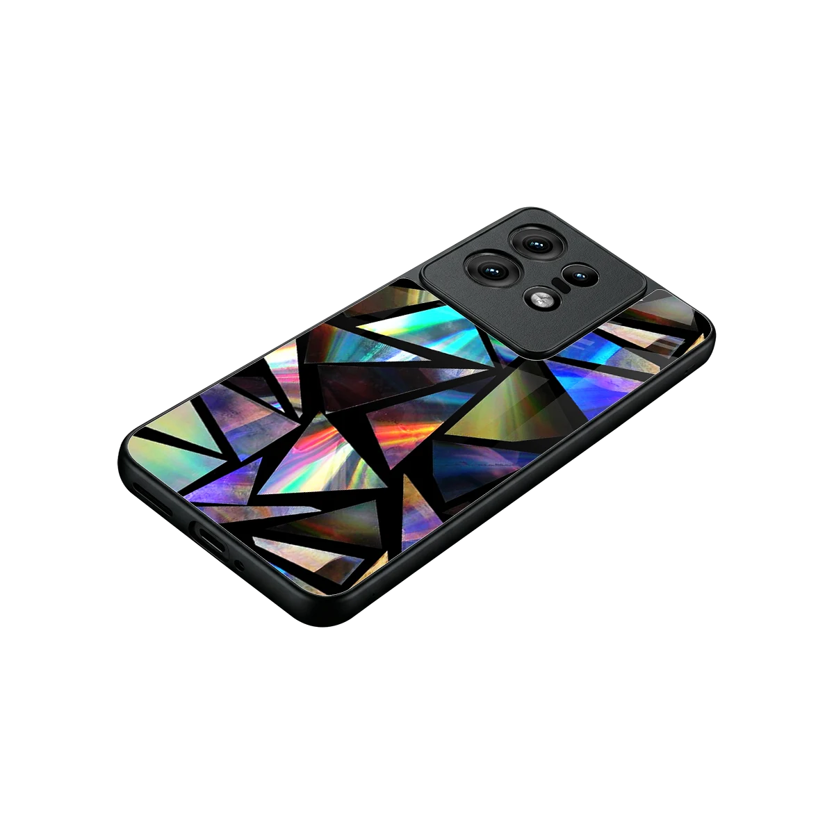 Shattered Luxe stylish phone case for motorola edge 50 pro | glossy glass and slim fit
