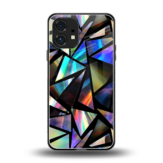 Shattered Luxe back phone cover | glass case for nothing phone 1