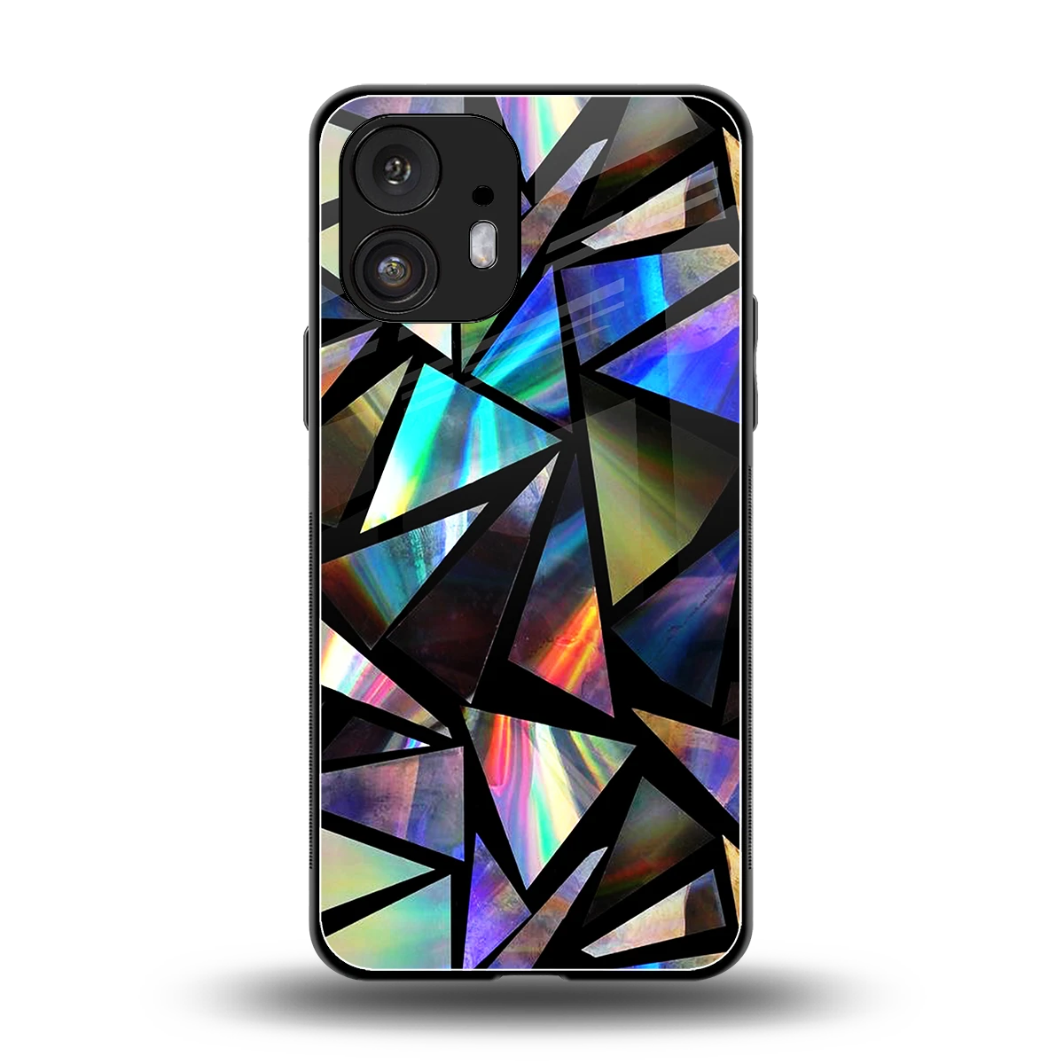 Shattered Luxe back phone cover | glass case for nothing phone 2