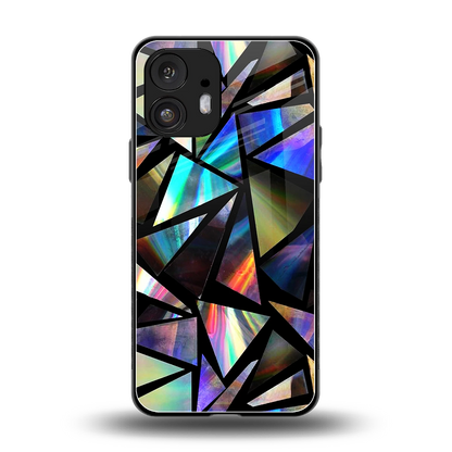 Shattered Luxe back phone cover | glass case for nothing phone 2