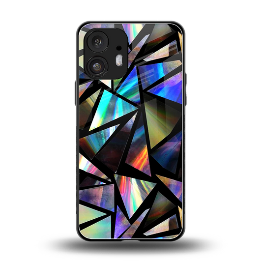 Shattered Luxe back phone cover | glass case for nothing phone 2