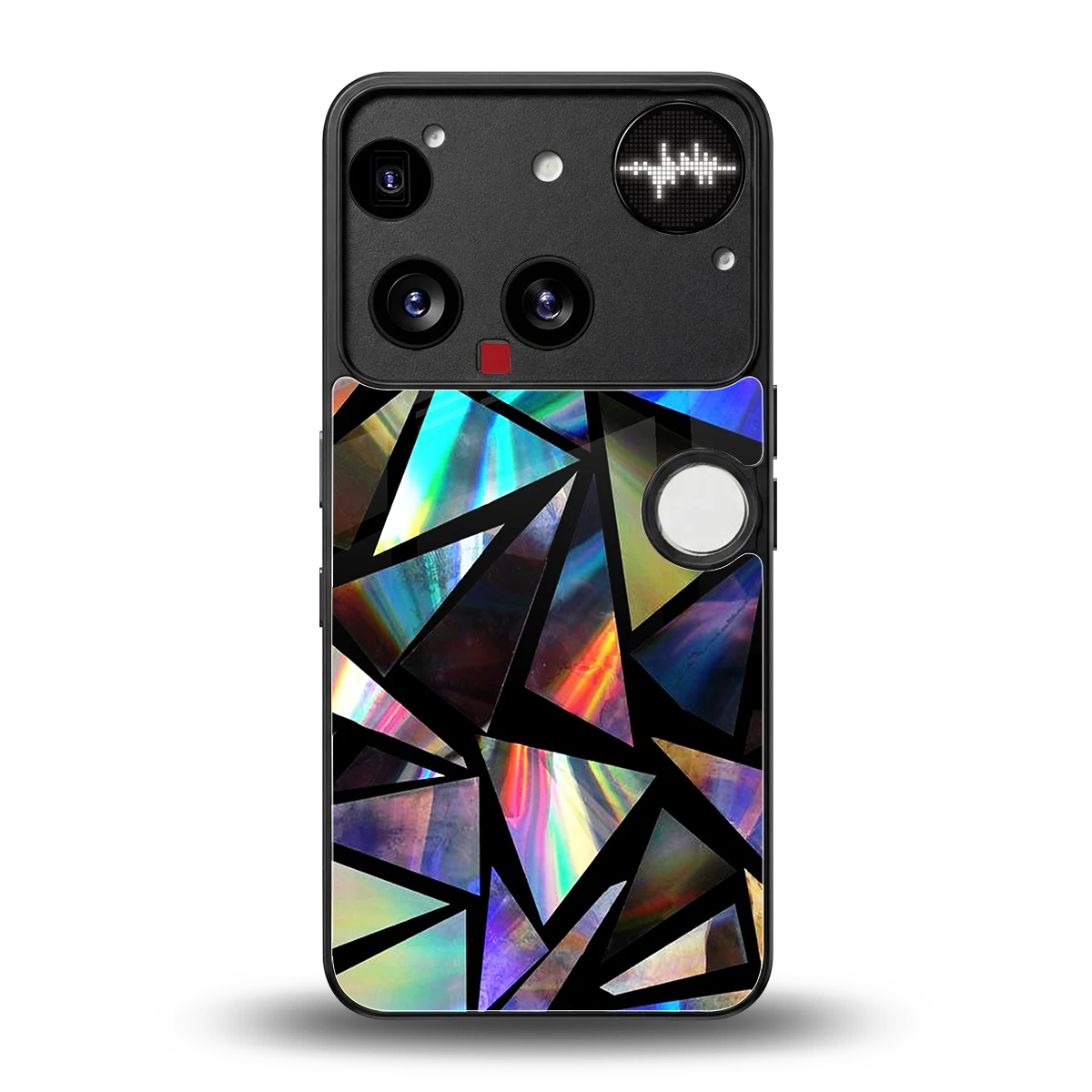 Shattered Luxe back phone cover | glass case for nothing phone 3
