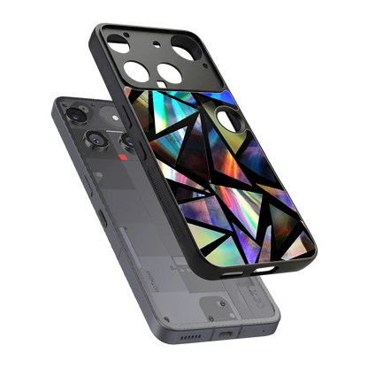 Shattered Luxe sleek nothing phone 3 cover with tempered glass back and TPU edges