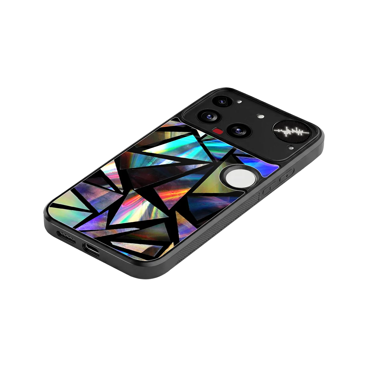 Shattered Luxe stylish phone case for nothing phone 3 | glossy glass and slim fit
