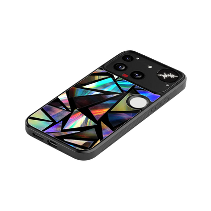 Shattered Luxe stylish phone case for nothing phone 3 | glossy glass and slim fit