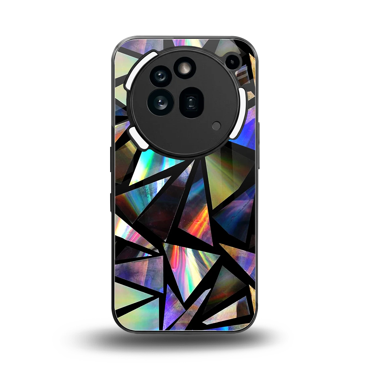 Shattered Luxe back phone cover | glass case for nothing phone 3a pro