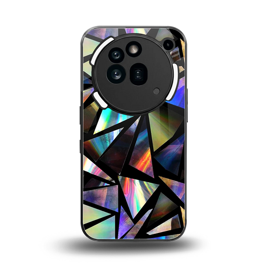 Shattered Luxe back phone cover | glass case for nothing phone 3a pro