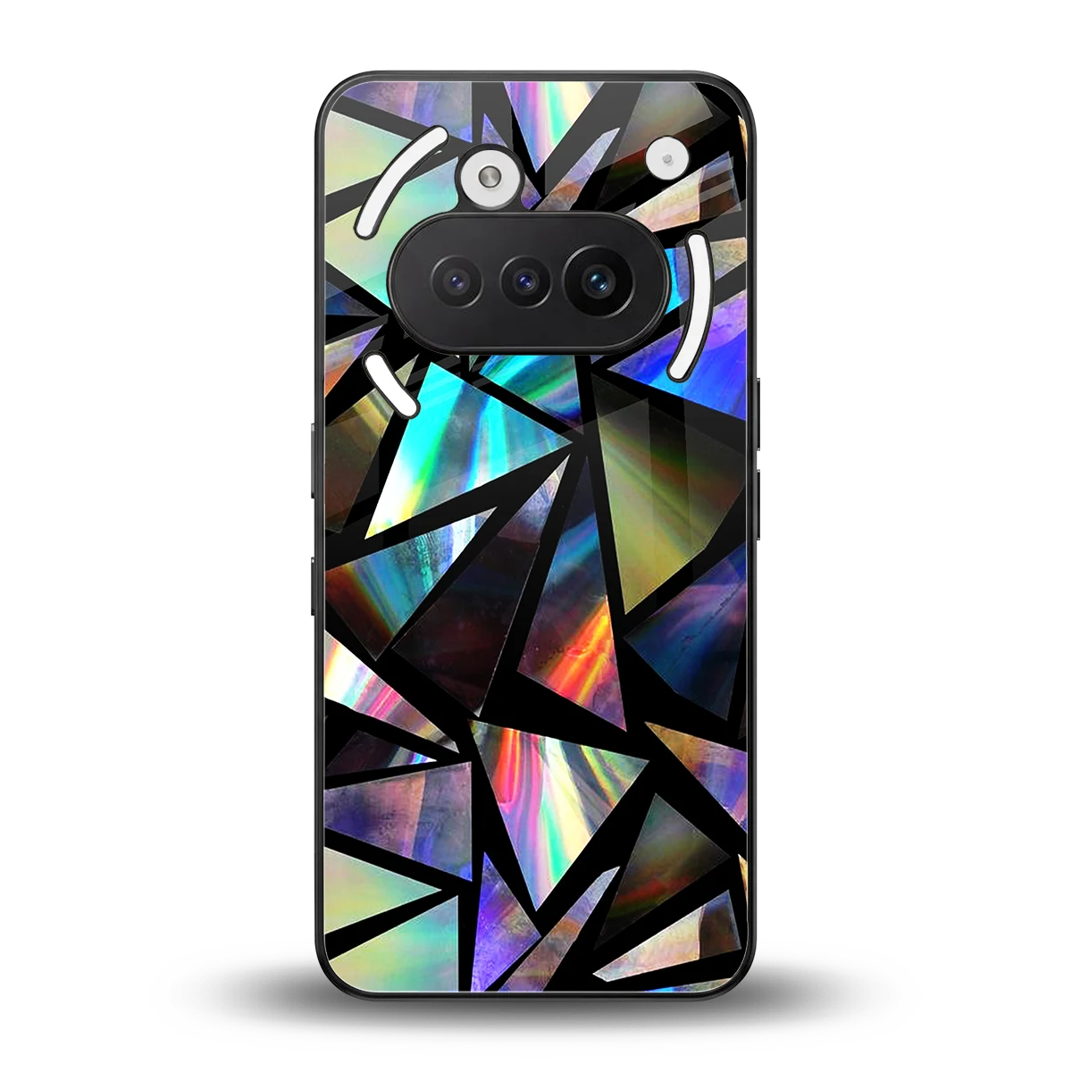 Shattered Luxe back phone cover | glass case for nothing phone 3a