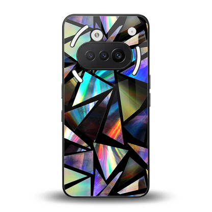 Shattered Luxe back phone cover | glass case for nothing phone 3a