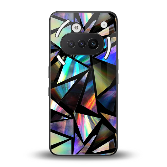 Shattered Luxe back phone cover | glass case for nothing phone 3a