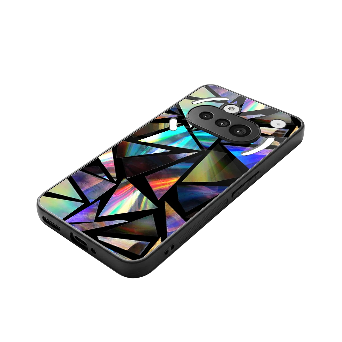 Shattered Luxe stylish phone case for nothing phone 3a | glossy glass and slim fit