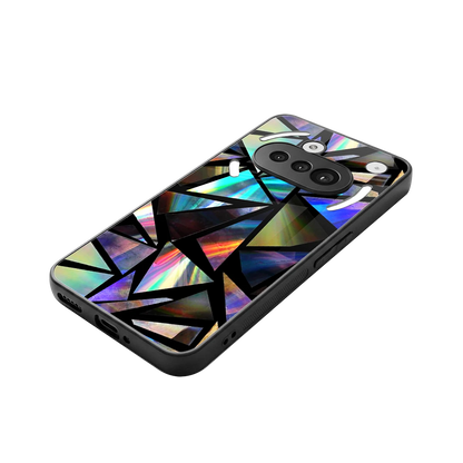 Shattered Luxe stylish phone case for nothing phone 3a | glossy glass and slim fit