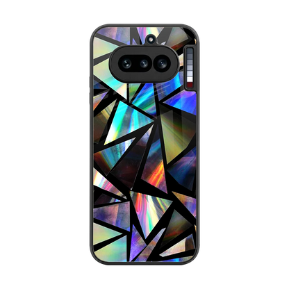 Shattered Luxe back phone cover | glass case for nothing phone 4a
