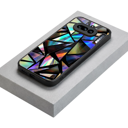 Shattered Luxe stylish phone case for nothing phone 4a | glossy glass and slim fit