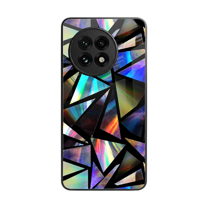 Shattered Luxe back phone cover | glass case for oneplus 13r