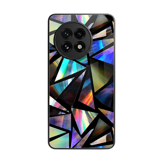 Shattered Luxe back phone cover | glass case for oneplus 13r