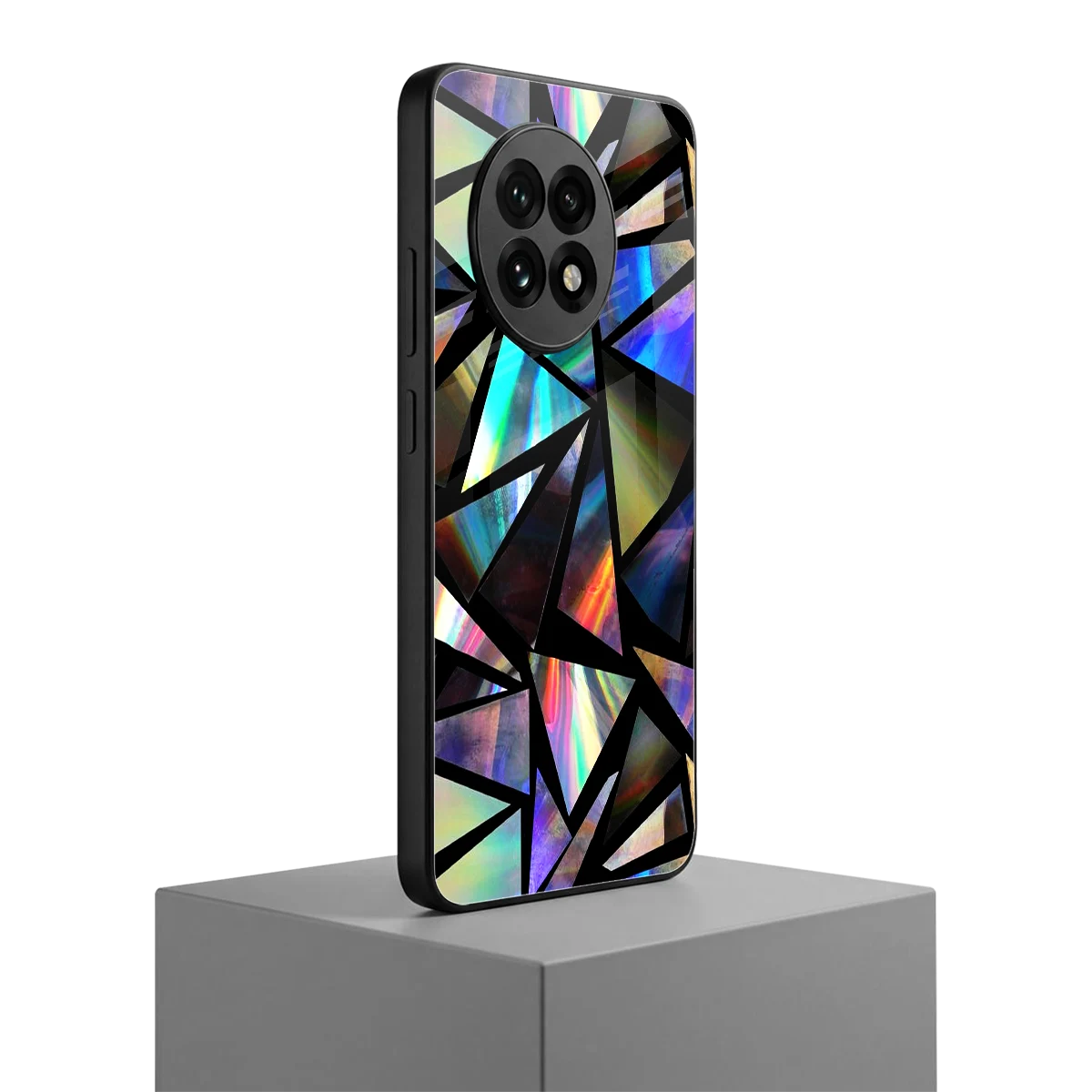Shattered Luxe oneplus 13r mobile cover | shockproof glass phone case