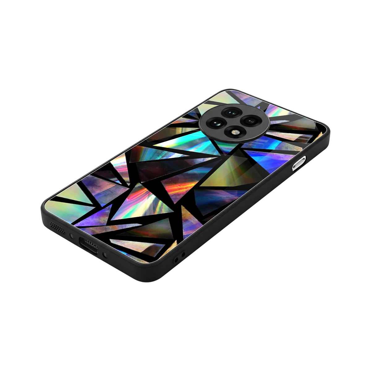 Shattered Luxe stylish phone case for oneplus 13r | glossy glass and slim fit