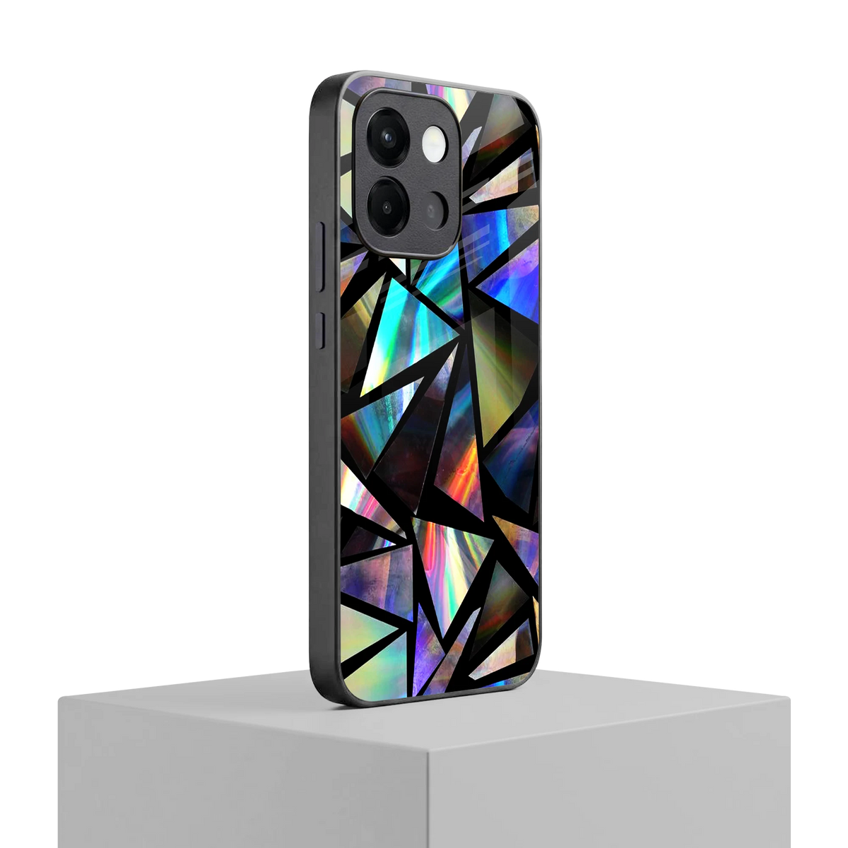 Shattered Luxe oneplus 13s mobile cover | shockproof glass phone case