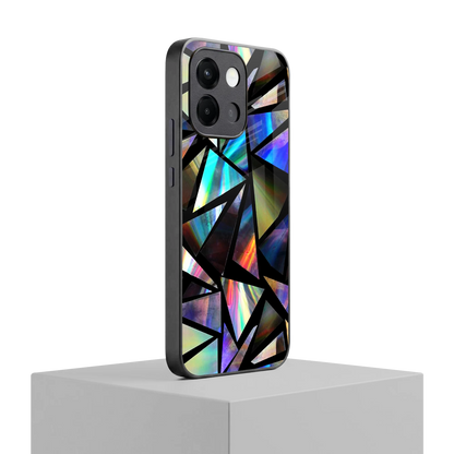 Shattered Luxe oneplus 13s mobile cover | shockproof glass phone case