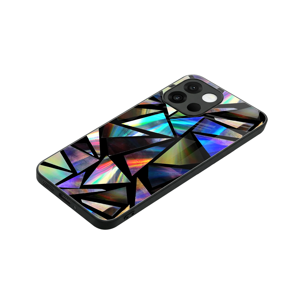 Shattered Luxe stylish phone case for oneplus 13s | glossy glass and slim fit