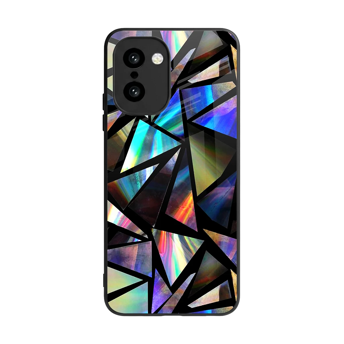 Shattered Luxe back phone cover | glass case for oneplus 15r