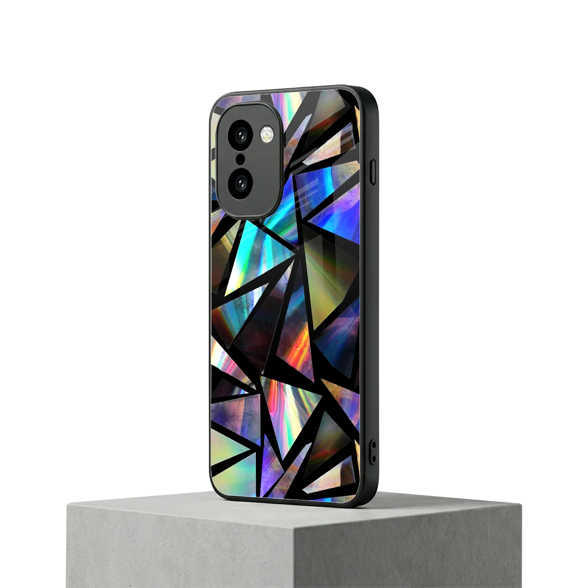Shattered Luxe oneplus 15r mobile cover | shockproof glass phone case