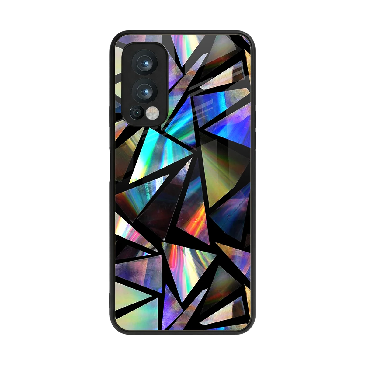 Shattered Luxe back phone cover | glass case for oneplus nord 2