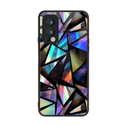 Shattered Luxe back phone cover | glass case for oneplus nord 2