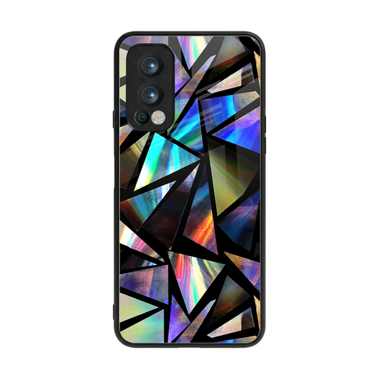 Shattered Luxe back phone cover | glass case for oneplus nord 2