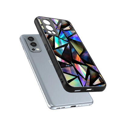Shattered Luxe sleek oneplus nord 2 cover with tempered glass back and TPU edges