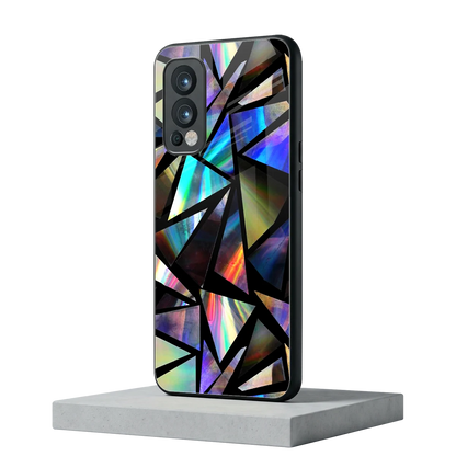 Shattered Luxe oneplus nord 2 mobile cover | shockproof glass phone case