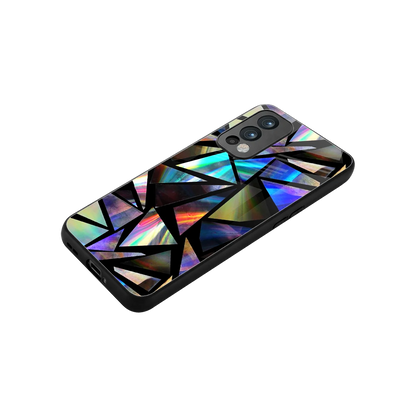 Shattered Luxe stylish phone case for oneplus nord 2 | glossy glass and slim fit
