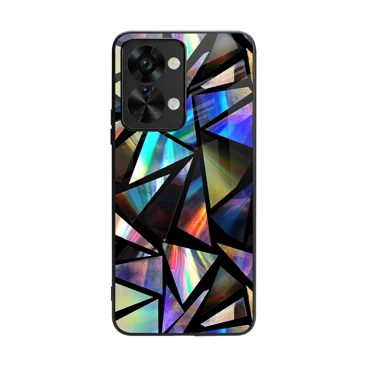 Shattered Luxe back phone cover | glass case for oneplus nord 2t