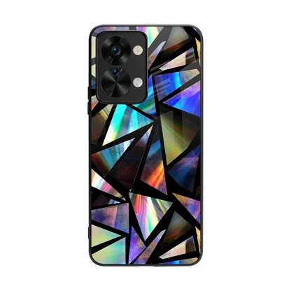 Shattered Luxe back phone cover | glass case for oneplus nord 2t