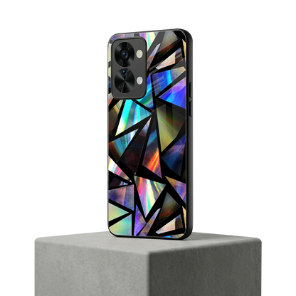 Shattered Luxe oneplus nord 2t mobile cover | shockproof glass phone case