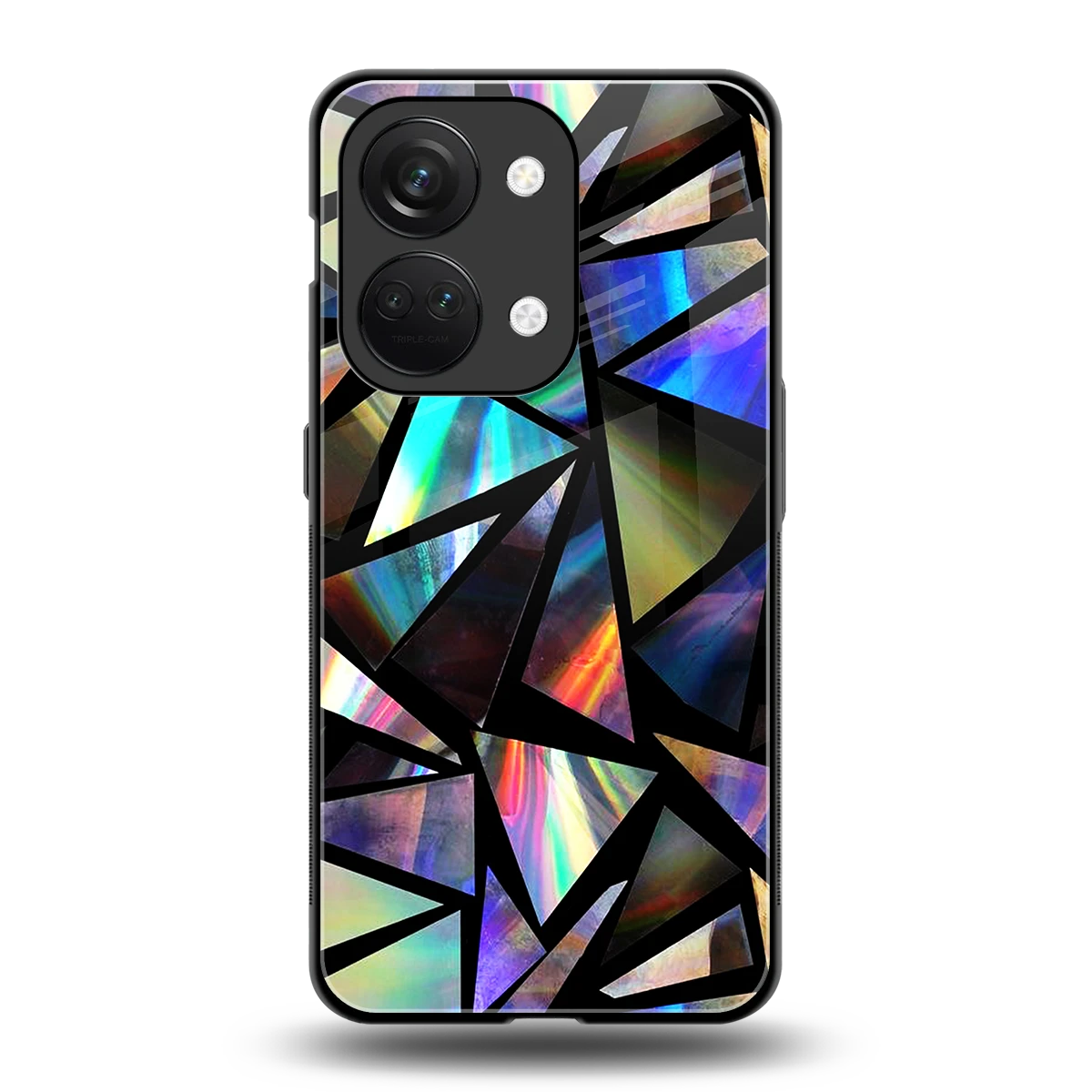 Shattered Luxe back phone cover | glass case for oneplus nord 3