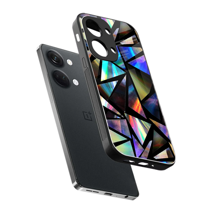 Shattered Luxe sleek oneplus nord 3 cover with tempered glass back and TPU edges