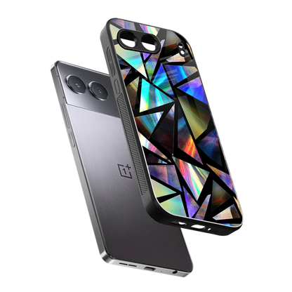 Shattered Luxe sleek oneplus nord 4 cover with tempered glass back and TPU edges