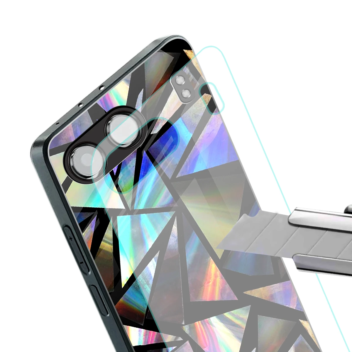 Shattered Luxe stylish phone case for oneplus nord 4 | glossy glass and slim fit