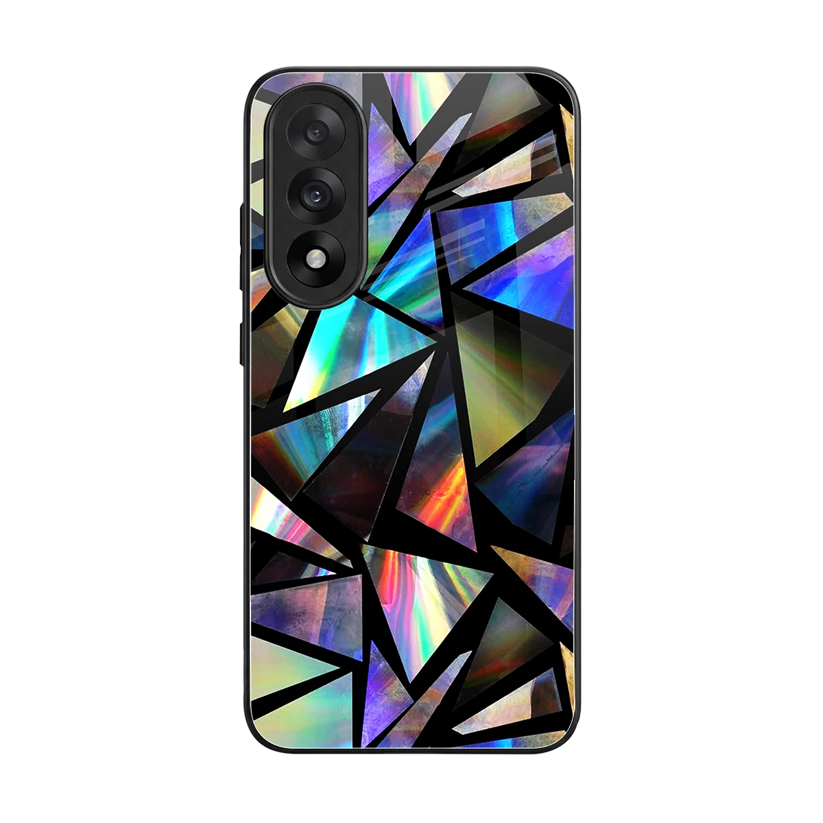 Shattered Luxe back phone cover | glass case for oneplus nord 5