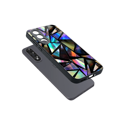 Shattered Luxe sleek oneplus nord 5 cover with tempered glass back and TPU edges
