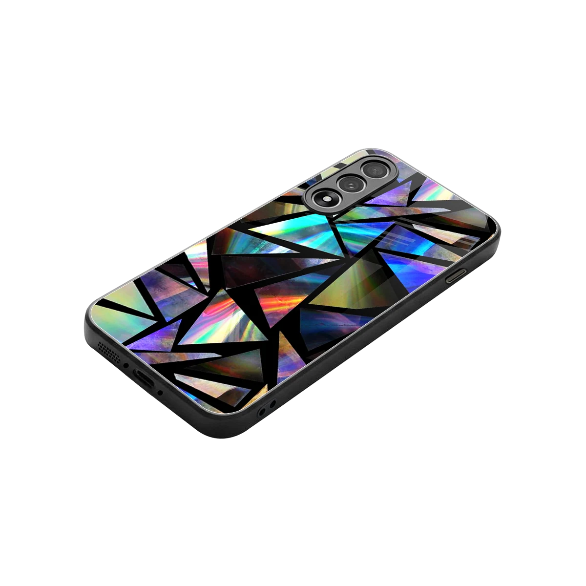 Shattered Luxe stylish phone case for oneplus nord 5 | glossy glass and slim fit