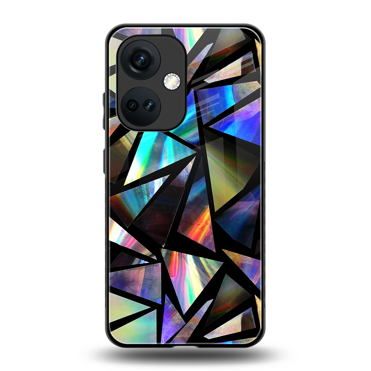 Shattered Luxe back phone cover | glass case for oneplus nord ce 3
