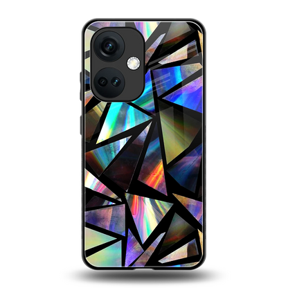 Shattered Luxe back phone cover | glass case for oneplus nord ce 3